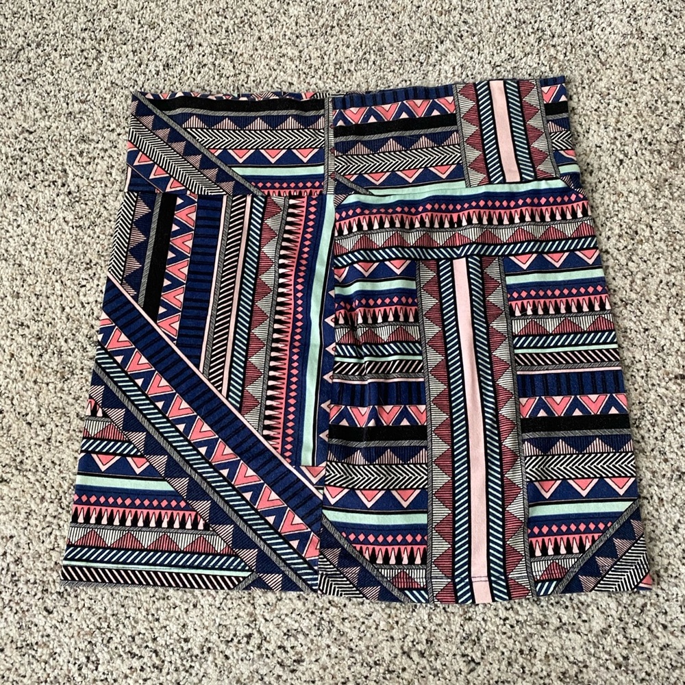 Stretchy cotton high waisted skirt